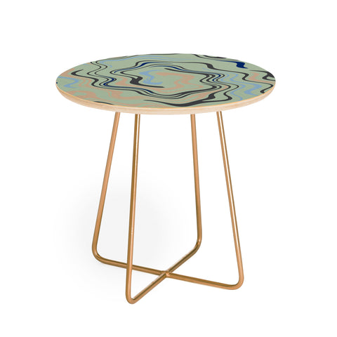 Viviana Gonzalez Texturally Abstract 02 Round Side Table