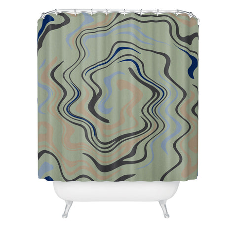 Viviana Gonzalez Texturally Abstract 02 Shower Curtain