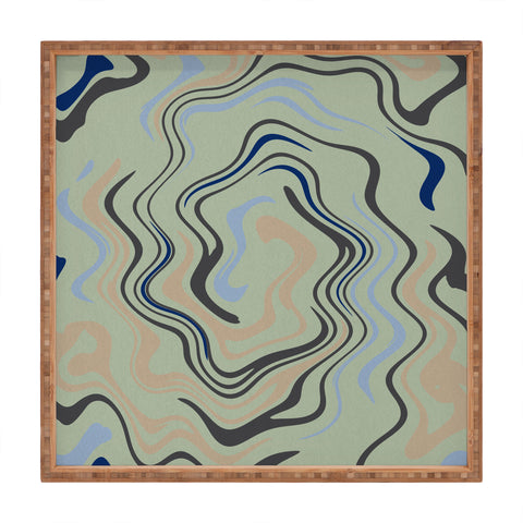 Viviana Gonzalez Texturally Abstract 02 Square Tray
