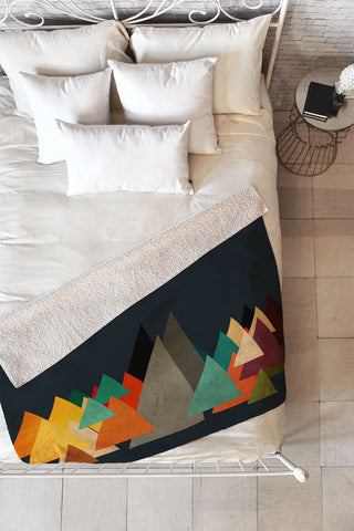 Viviana Gonzalez Textures Abstract 14 Fleece Throw Blanket