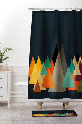 Viviana Gonzalez Textures Abstract 14 Shower Curtain And Mat