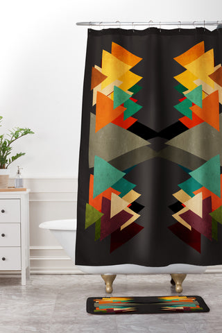 Viviana Gonzalez Textures Abstract 16 Shower Curtain And Mat