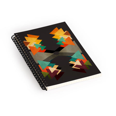 Viviana Gonzalez Textures Abstract 16 Spiral Notebook