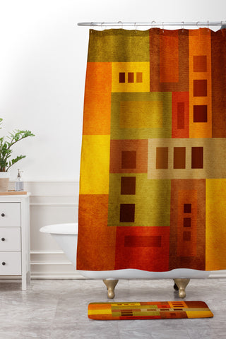 Viviana Gonzalez Textures Abstract 17 Shower Curtain And Mat
