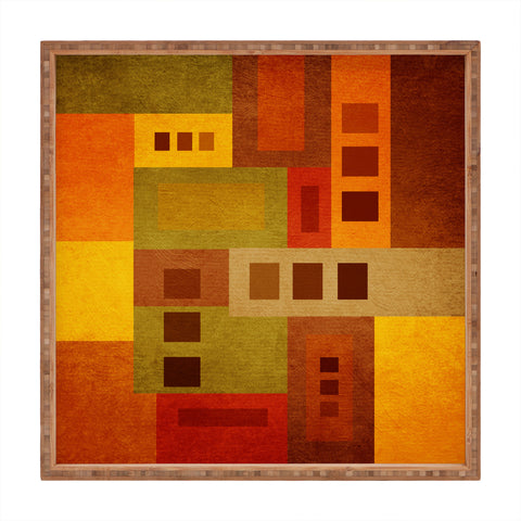Viviana Gonzalez Textures Abstract 17 Square Tray