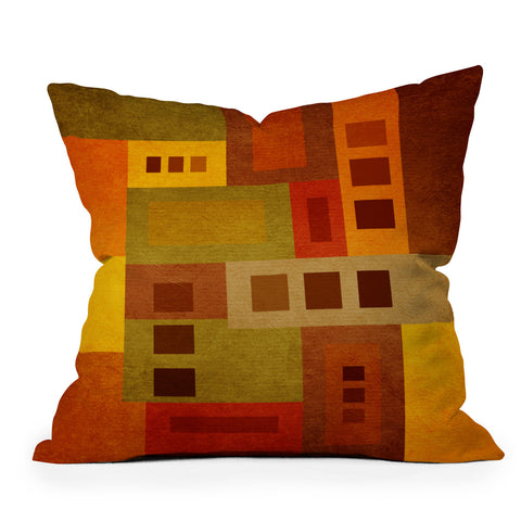 Viviana Gonzalez Textures Abstract 17 Throw Pillow
