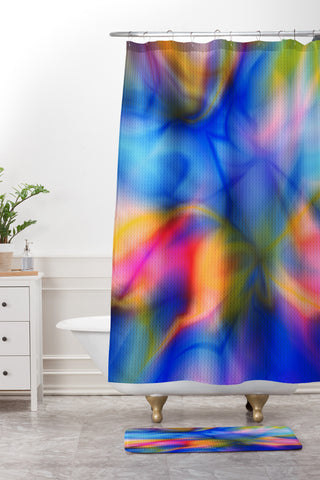 Viviana Gonzalez Textures Abstract 20 Shower Curtain And Mat