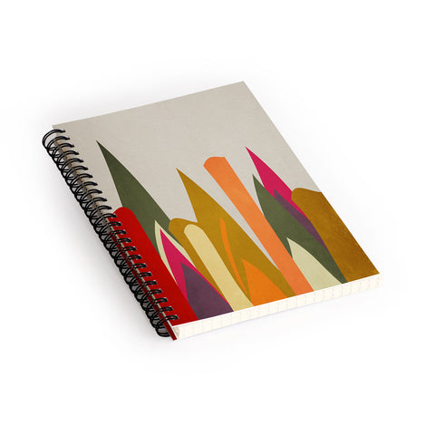 Viviana Gonzalez Textures Abstract 24 Spiral Notebook