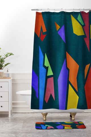 Viviana Gonzalez Textures Abstract 26 Shower Curtain And Mat