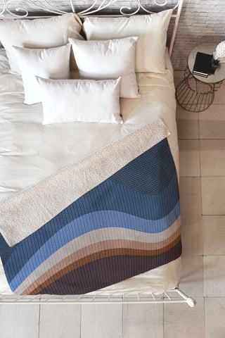 Viviana Gonzalez Textures Abstract 3 Fleece Throw Blanket
