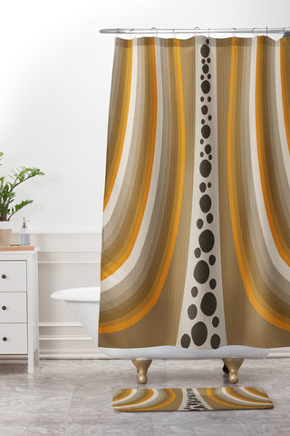 Viviana Gonzalez Textures Abstract 4 Shower Curtain And Mat
