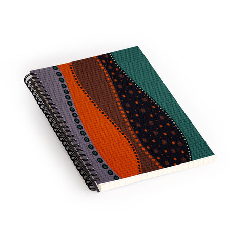 Viviana Gonzalez Textures Abstract 6 Spiral Notebook