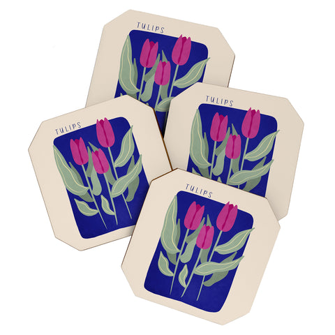 Viviana Gonzalez Tulips 03 Coaster Set
