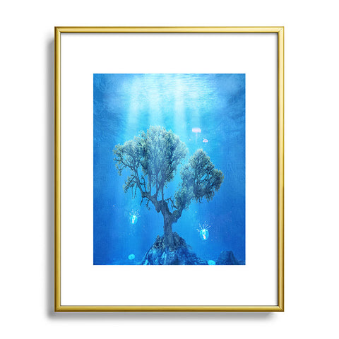 Viviana Gonzalez Underwater Tree Metal Framed Art Print