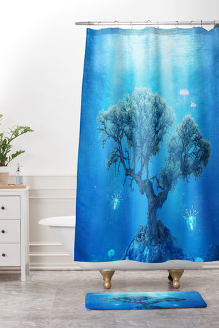 Viviana Gonzalez Underwater Tree Shower Curtain And Mat