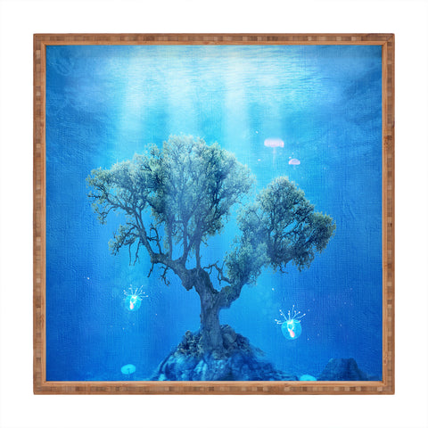 Viviana Gonzalez Underwater Tree Square Tray