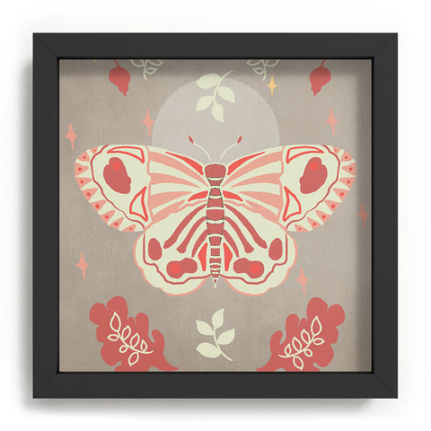 Viviana Gonzalez Vintage Butterfly 02 Recessed Framing Square