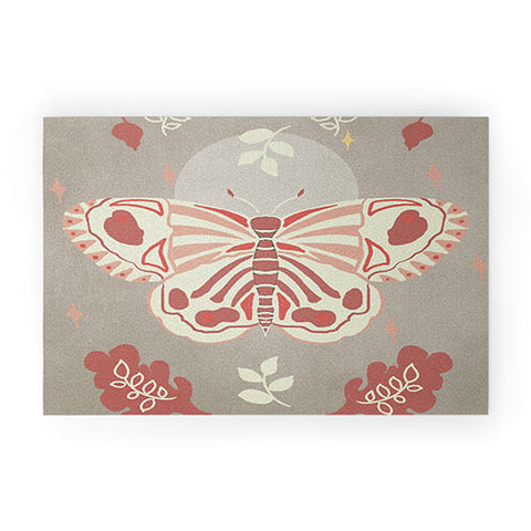 Viviana Gonzalez Vintage Butterfly 02 Welcome Mat