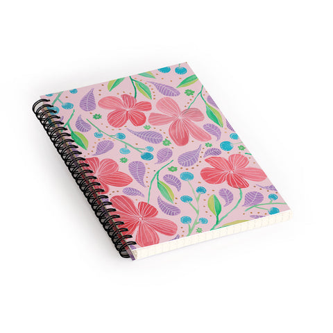 Viviana Gonzalez Vintage Floral IV Spiral Notebook