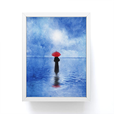 Viviana Gonzalez Waiting In The Sea Framed Mini Art Print