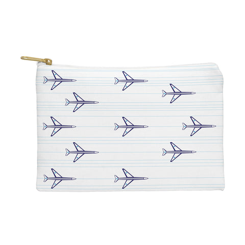 Vy La Airplanes And Stripes Pouch