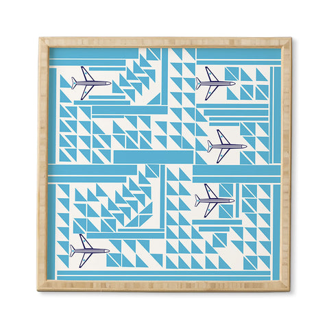 Vy La Airplanes And Triangles Framed Wall Art