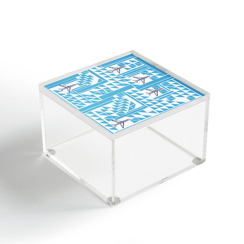 Vy La Airplanes And Triangles Acrylic Box