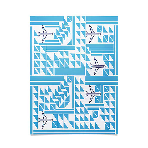 Vy La Airplanes And Triangles Poster