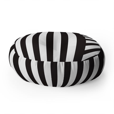 Vy La Black and White Everything Nice Floor Pillow Round