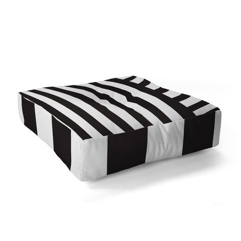 Vy La Black and White Everything Nice Floor Pillow Square