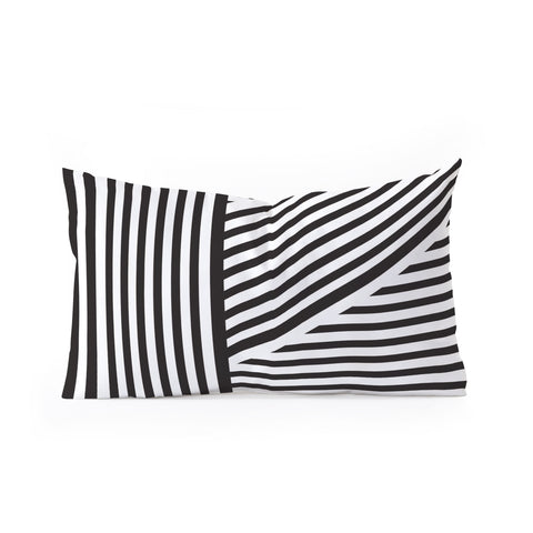 Vy La Black and White Everything Nice Oblong Throw Pillow