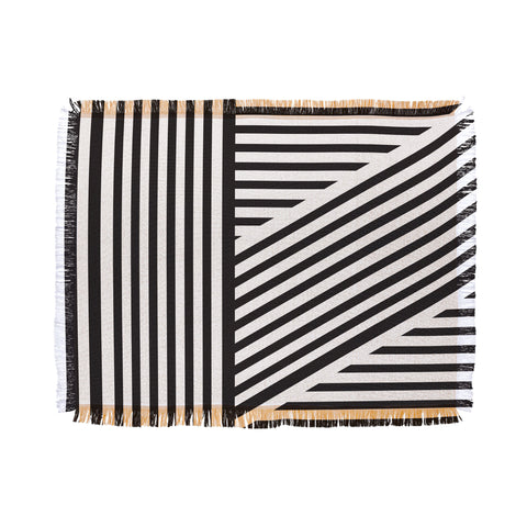 Vy La Black and White Everything Nice Throw Blanket