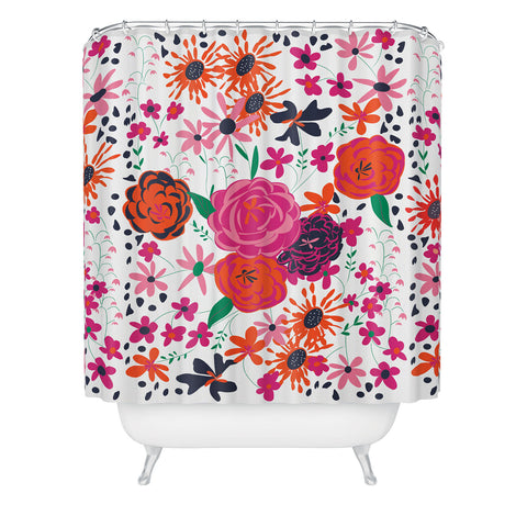 Vy La Bloomimg Love 1 Shower Curtain