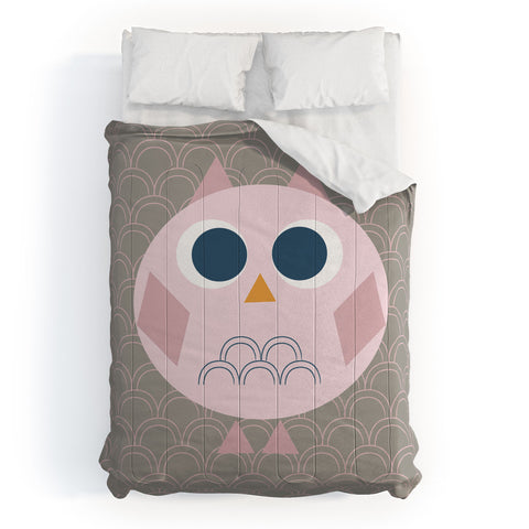 Vy La Geo Owl Solo Pink Comforter