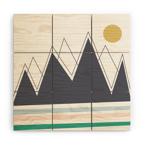 Vy La In The Mountains Wood Wall Mural