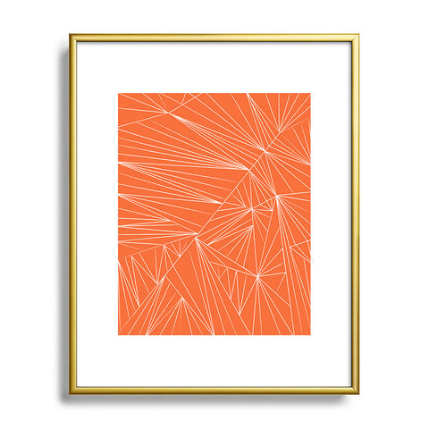 Vy La Tech It Out Orange Metal Framed Art Print