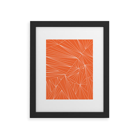 Vy La Tech It Out Orange Framed Art Print