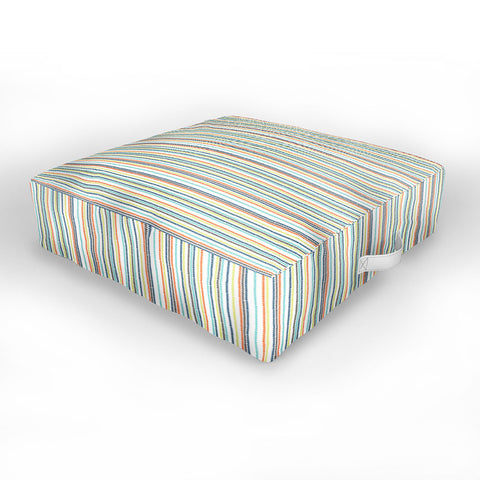 Vy La Triangle Stripe Outdoor Floor Cushion