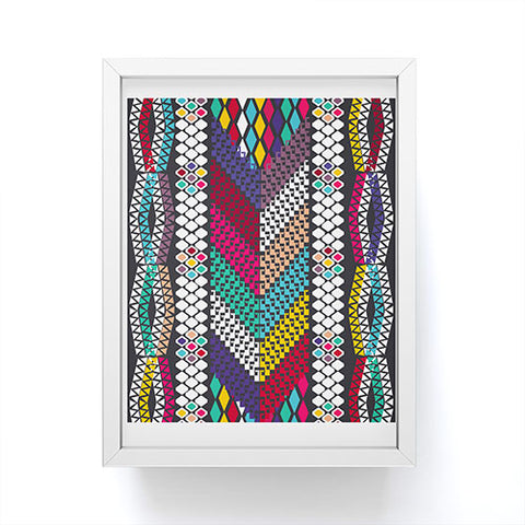 Vy La Vibrant Tribal Framed Mini Art Print