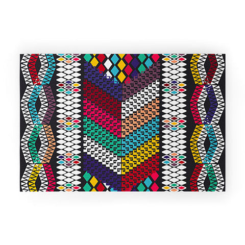 Vy La Vibrant Tribal Welcome Mat