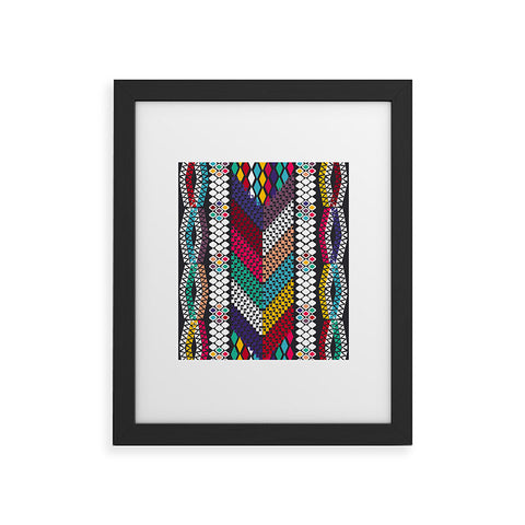 Vy La Vibrant Tribal Framed Art Print