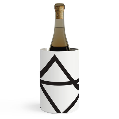 Vy La White and Black Lines Wine Chiller