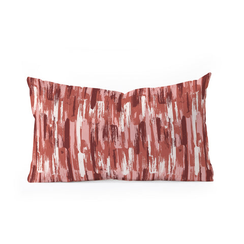 Wagner Campelo AMMAR Red Oblong Throw Pillow