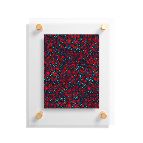 Wagner Campelo Berries And Leaves 1 Floating Acrylic Print