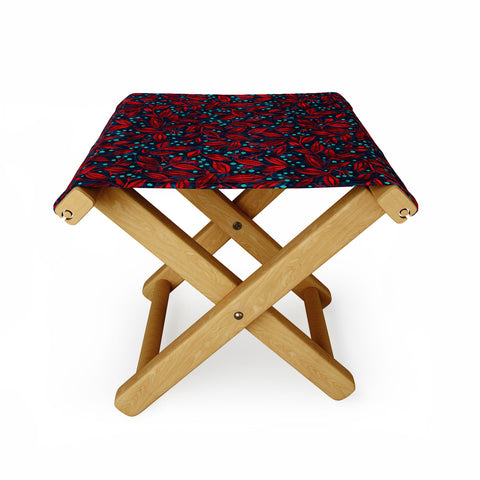 Wagner Campelo Berries And Leaves 1 Folding Stool