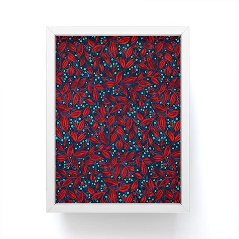 Wagner Campelo Berries And Leaves 1 Framed Mini Art Print