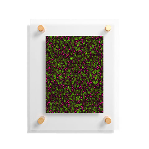 Wagner Campelo Berries And Leaves 2 Floating Acrylic Print