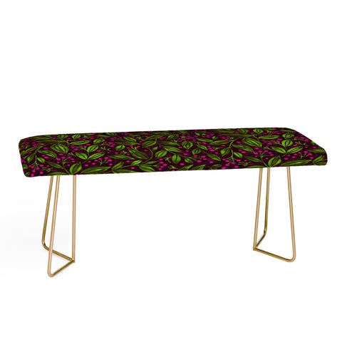 Wagner Campelo Berries And Leaves 2 Bench