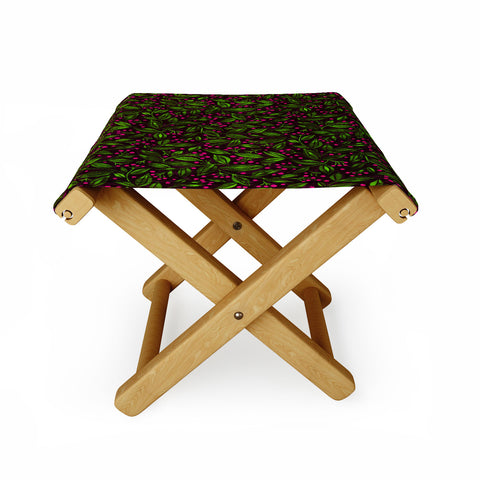 Wagner Campelo Berries And Leaves 2 Folding Stool