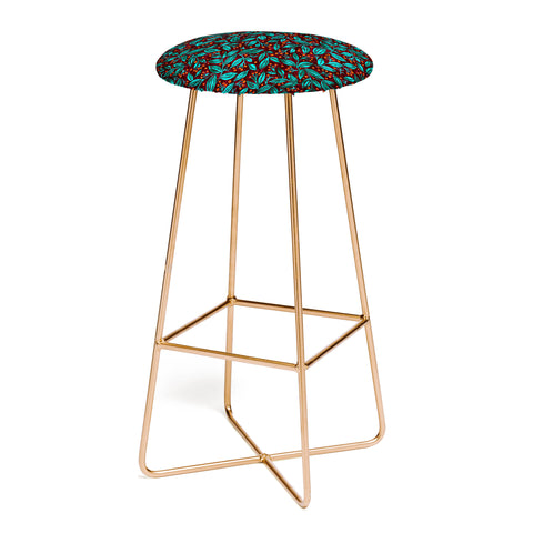 Wagner Campelo Berries And Leaves 4 Bar Stool